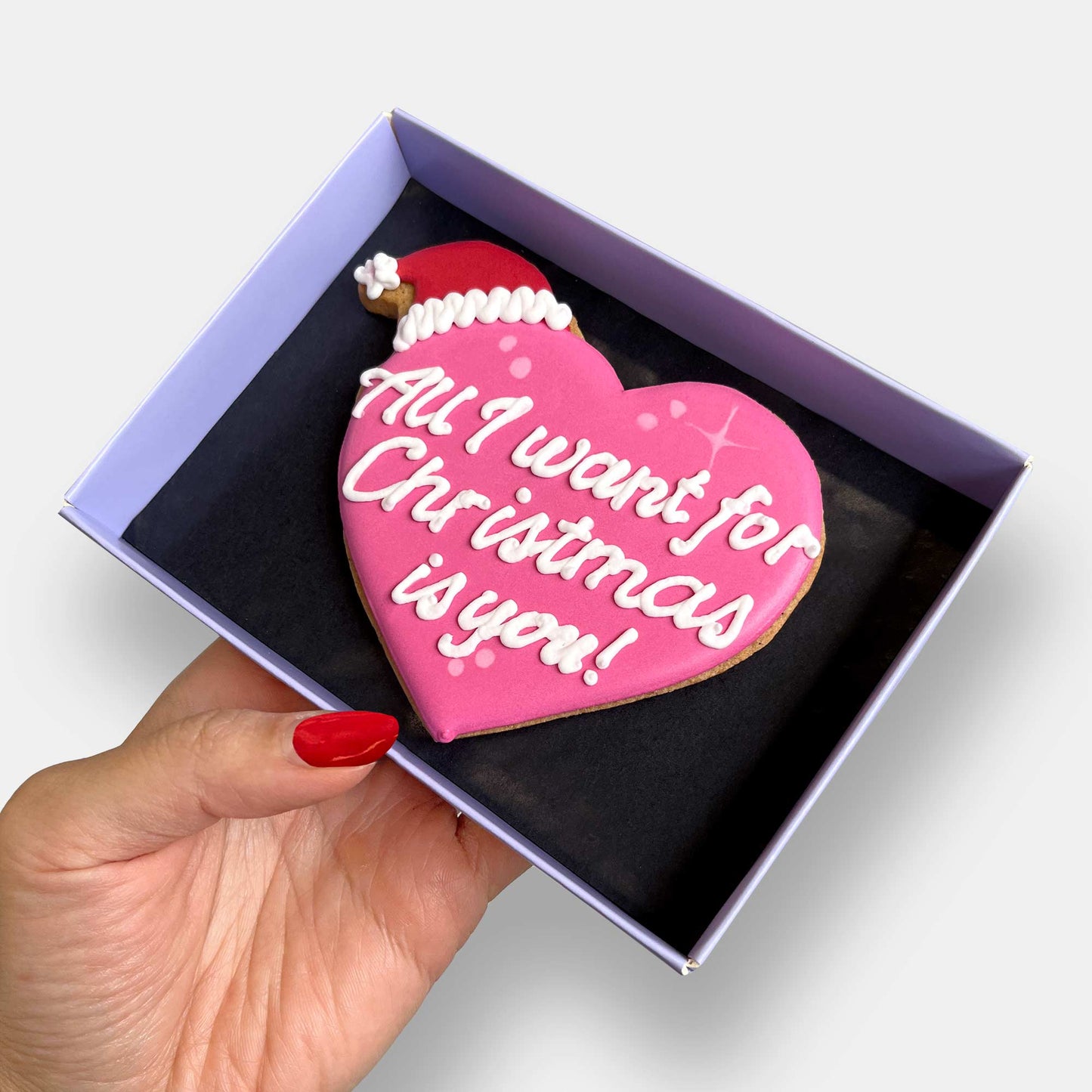 All I Want Heart Letterbox Cookie