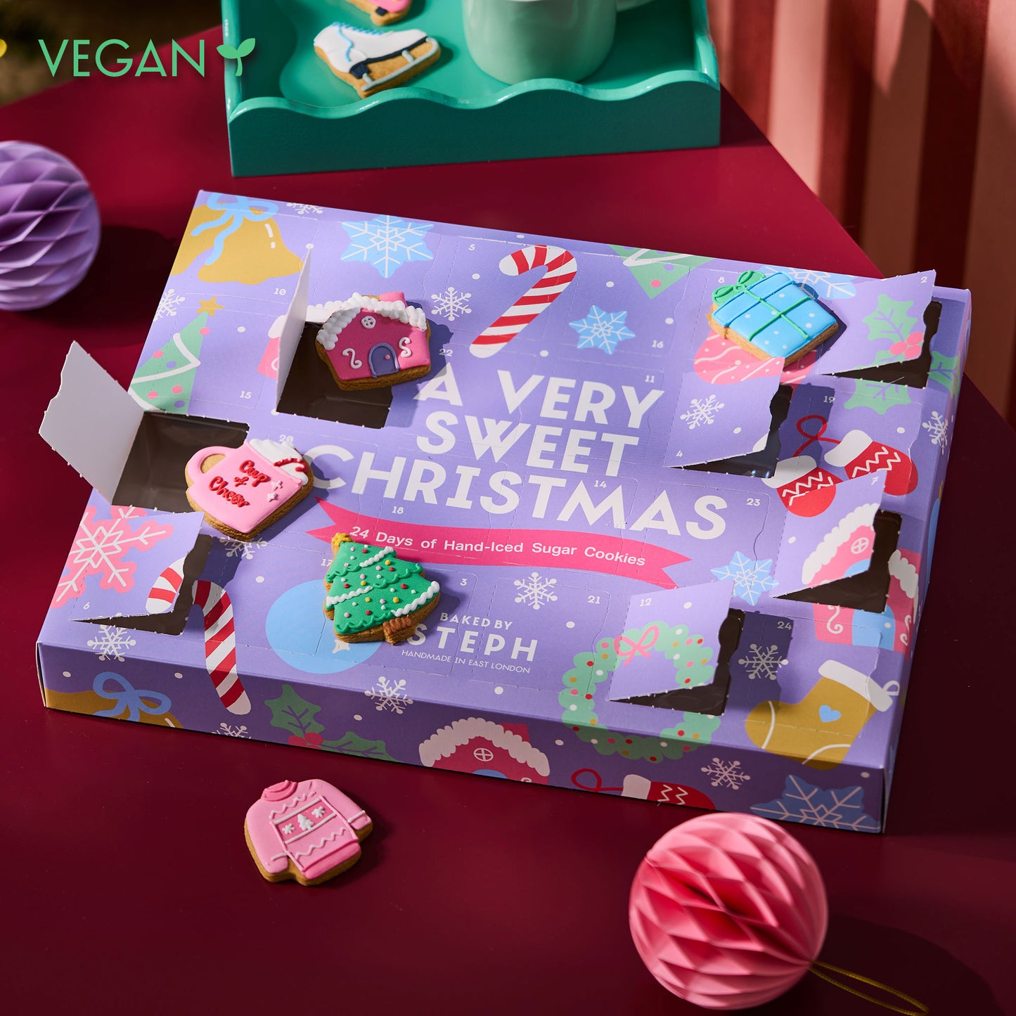 Vegan Personalised Christmas Cookie Advent Calendar (Early Bird Presale)