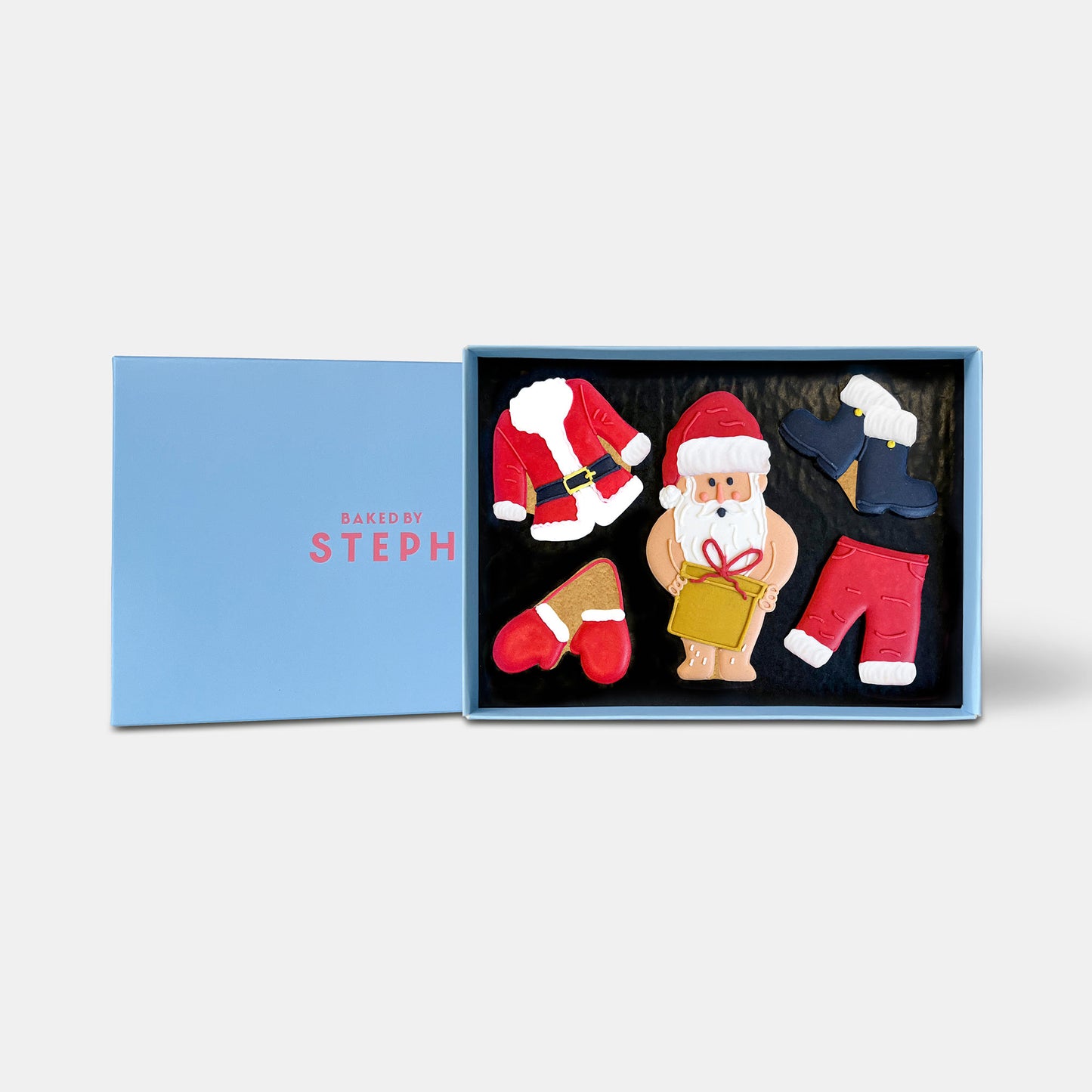 Personalised Cheeky Santa Letterbox Cookies
