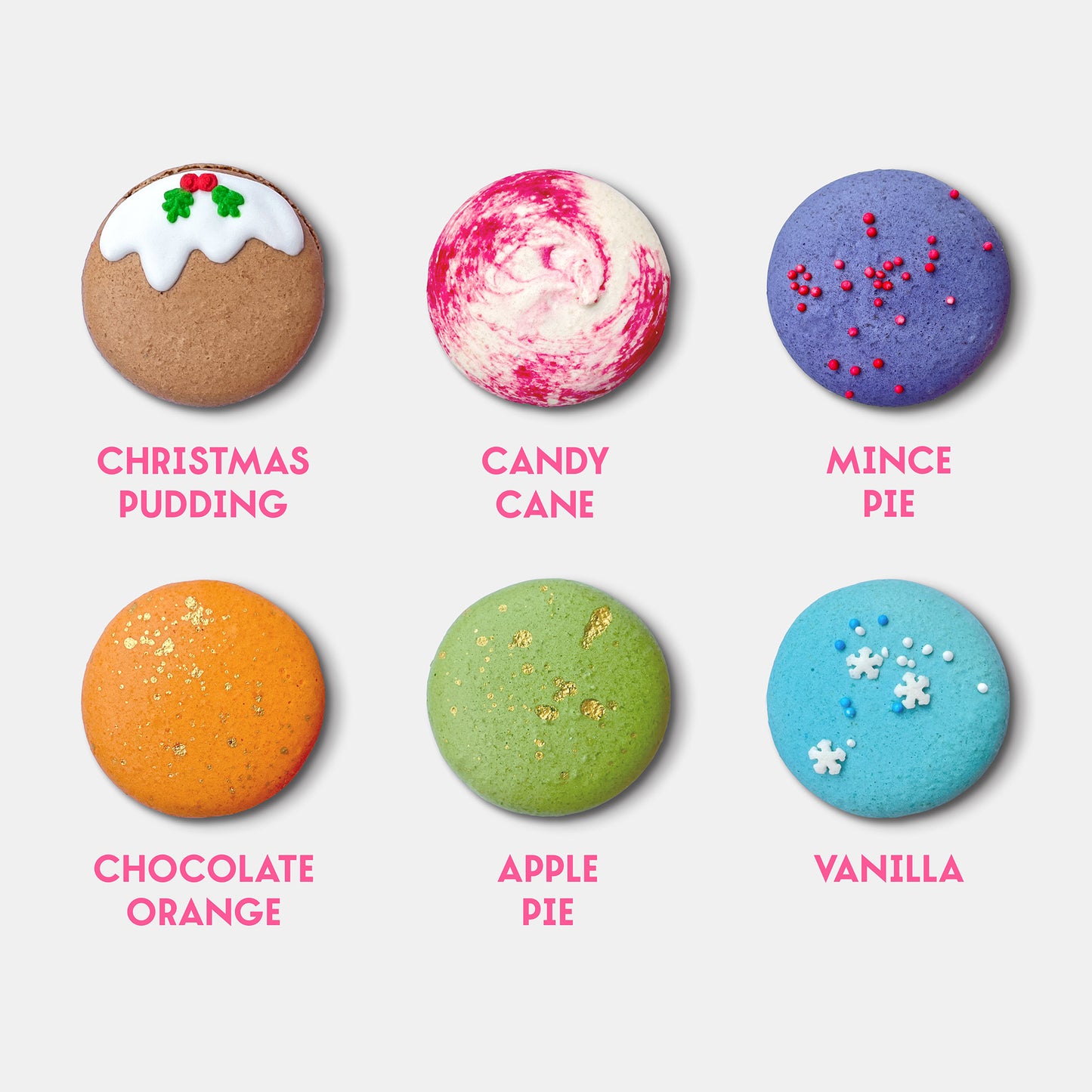 Christmas Macarons (Box of 6)