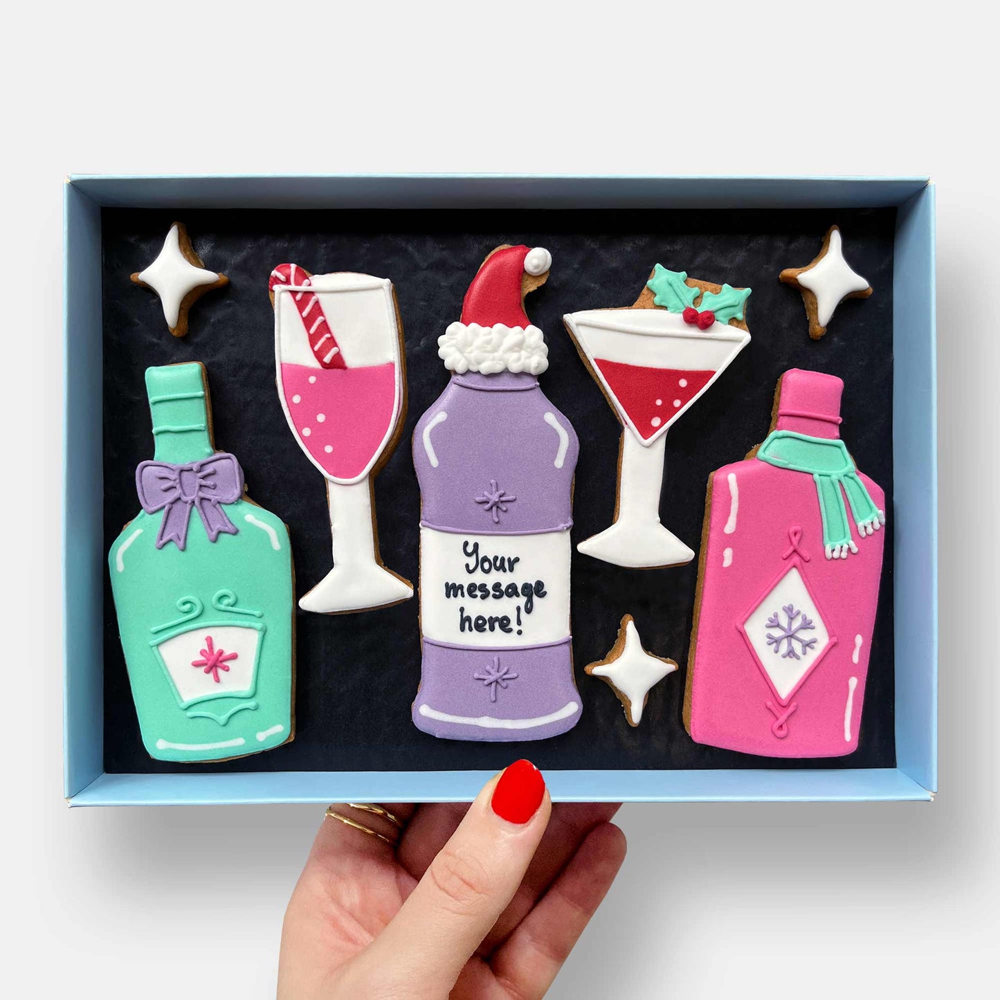 Personalised Christmas Spirit Letterbox Cookies