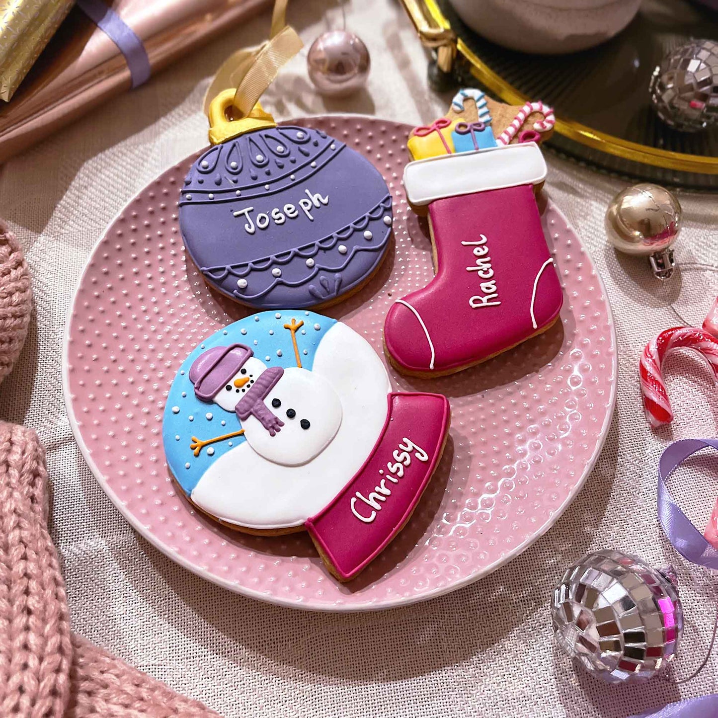Personalised Snowglobe Letterbox Cookie