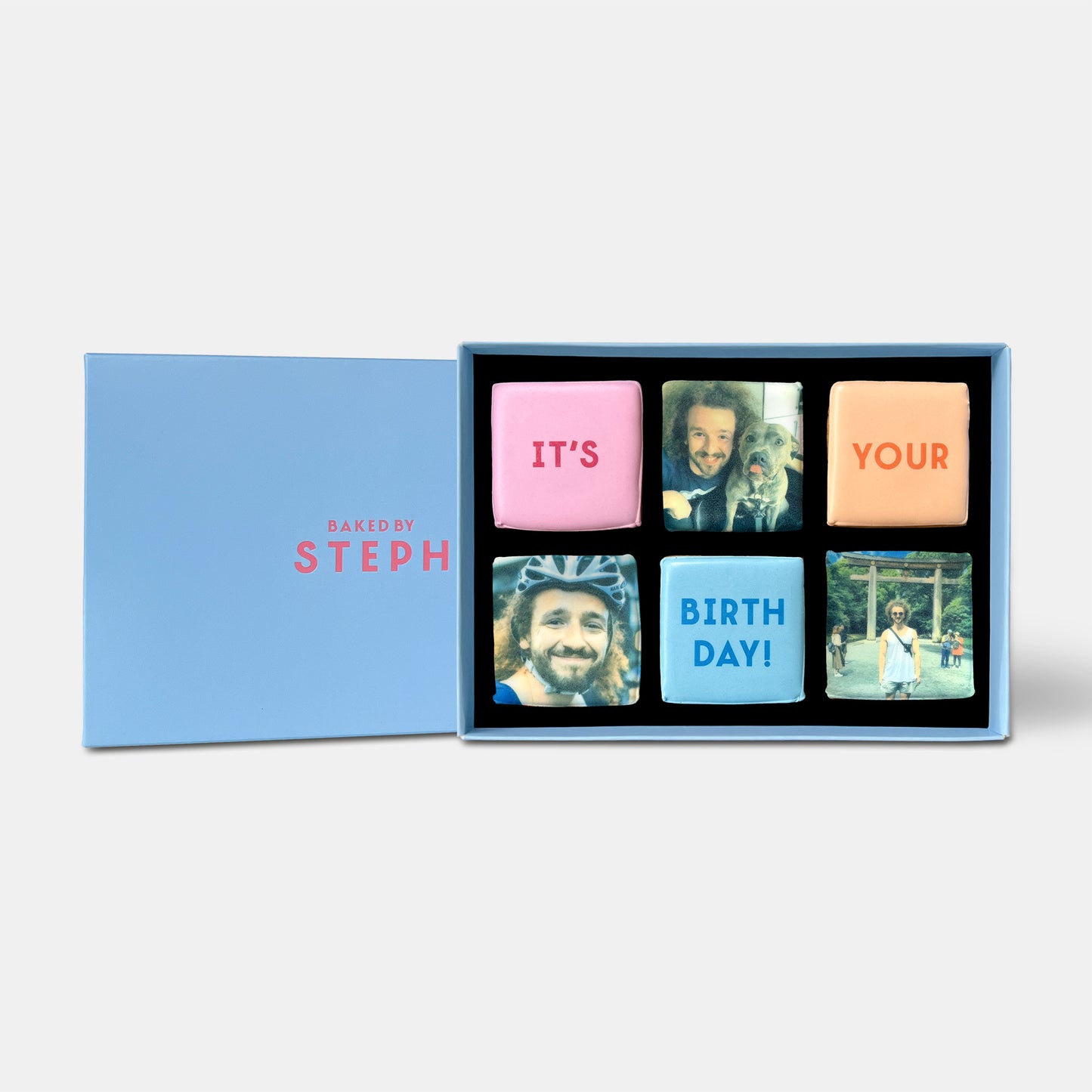 Edible Photo Birthday Letterbox Iced Cookies