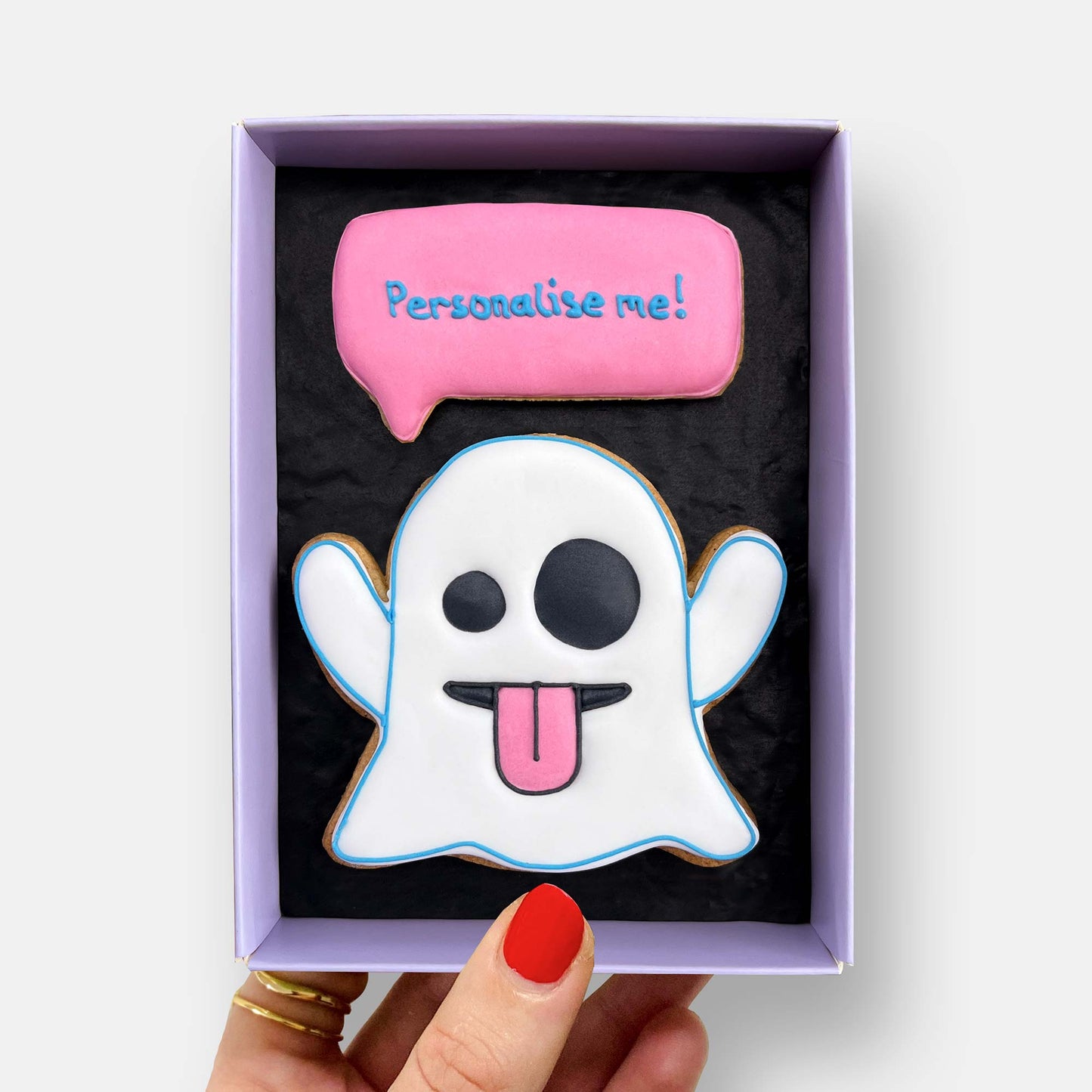 Personalised Ghosted Letterbox Cookie