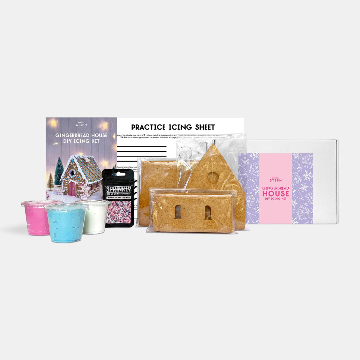 Gingerbread House Christmas DIY Cookie Icing Kit