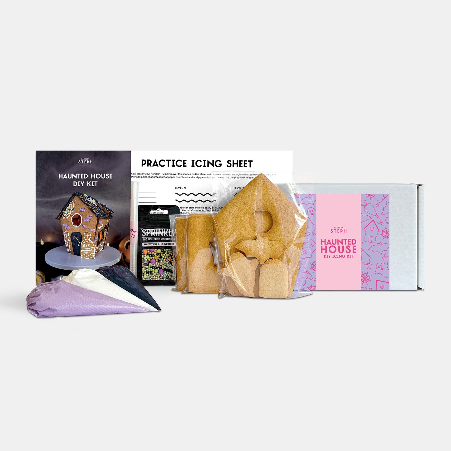Haunted House Halloween DIY Cookie Icing Kit