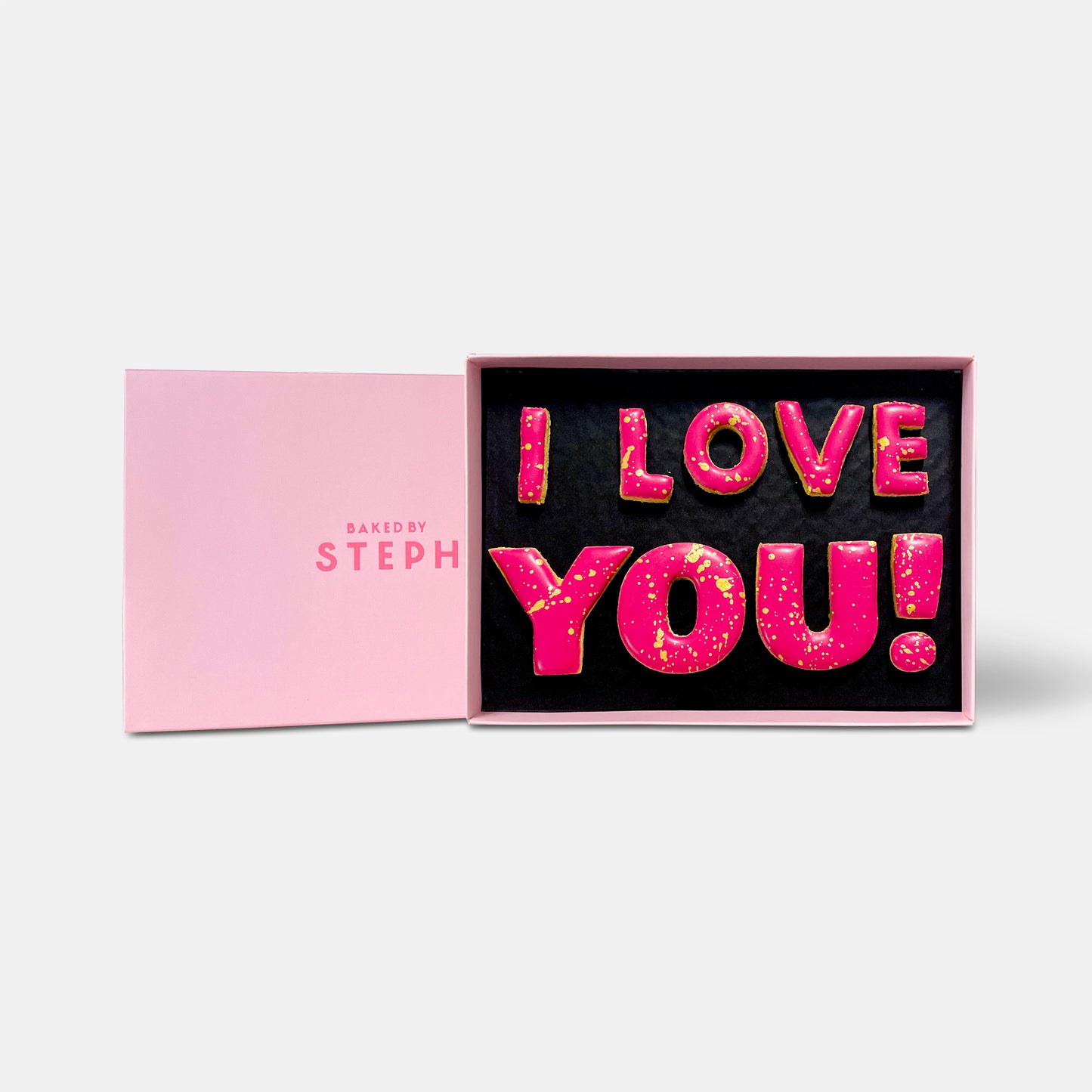 Vegan I Love You Letterbox Message Iced Cookies