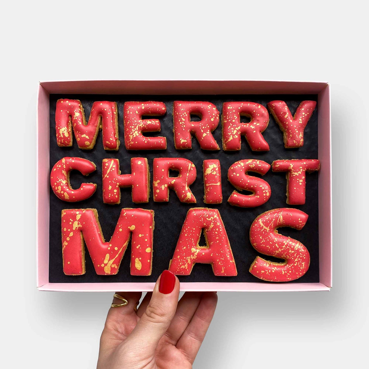 Merry Christmas Message Letterbox Cookies