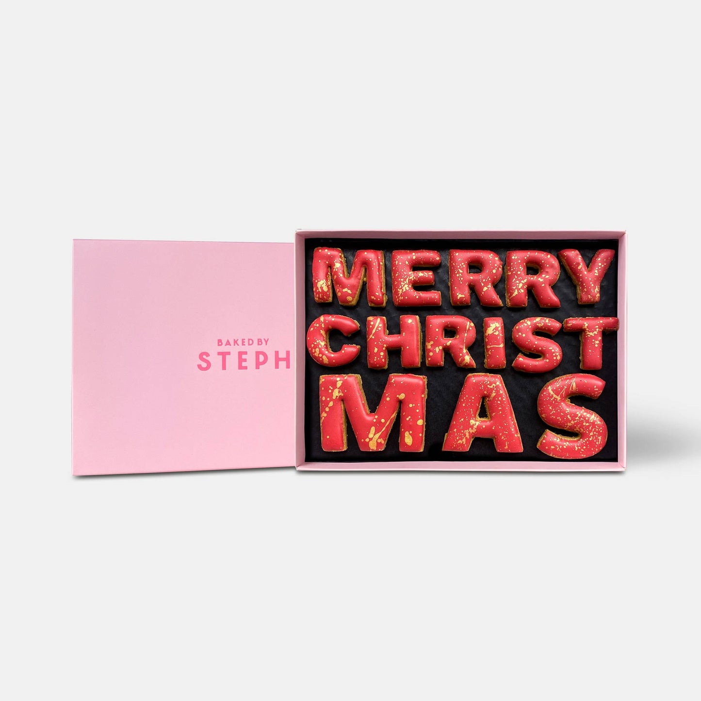 Vegan Merry Christmas Message Letterbox Cookies