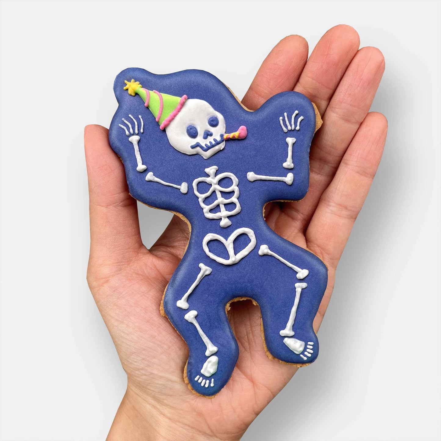 Party Skeleton Letterbox Cookie
