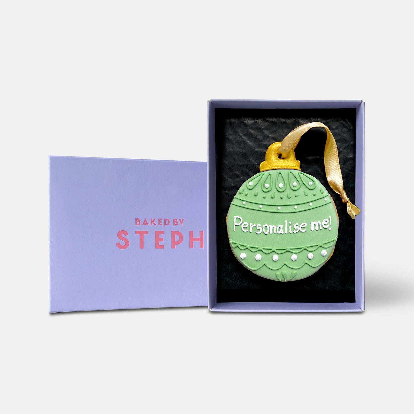 Personalised Bauble Letterbox Cookie