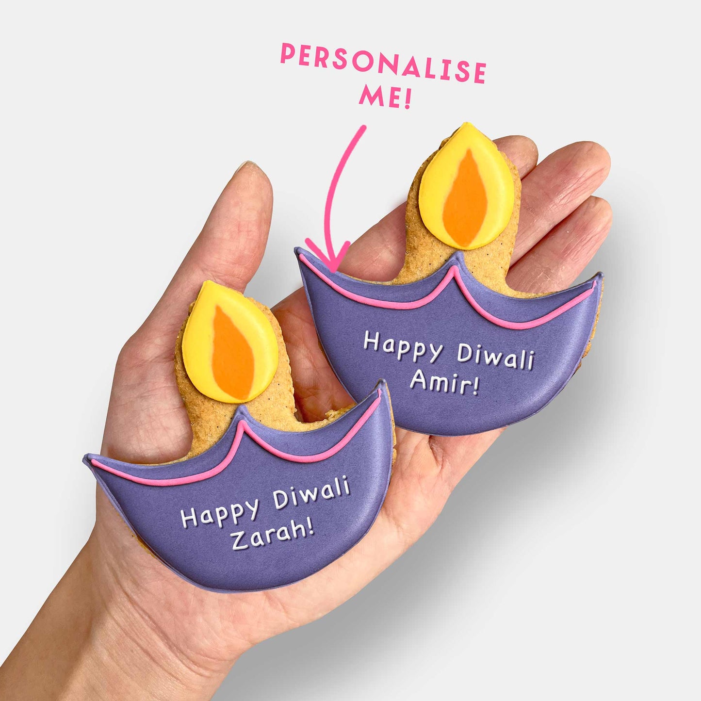 Personalised Diwali Letterbox Cookies