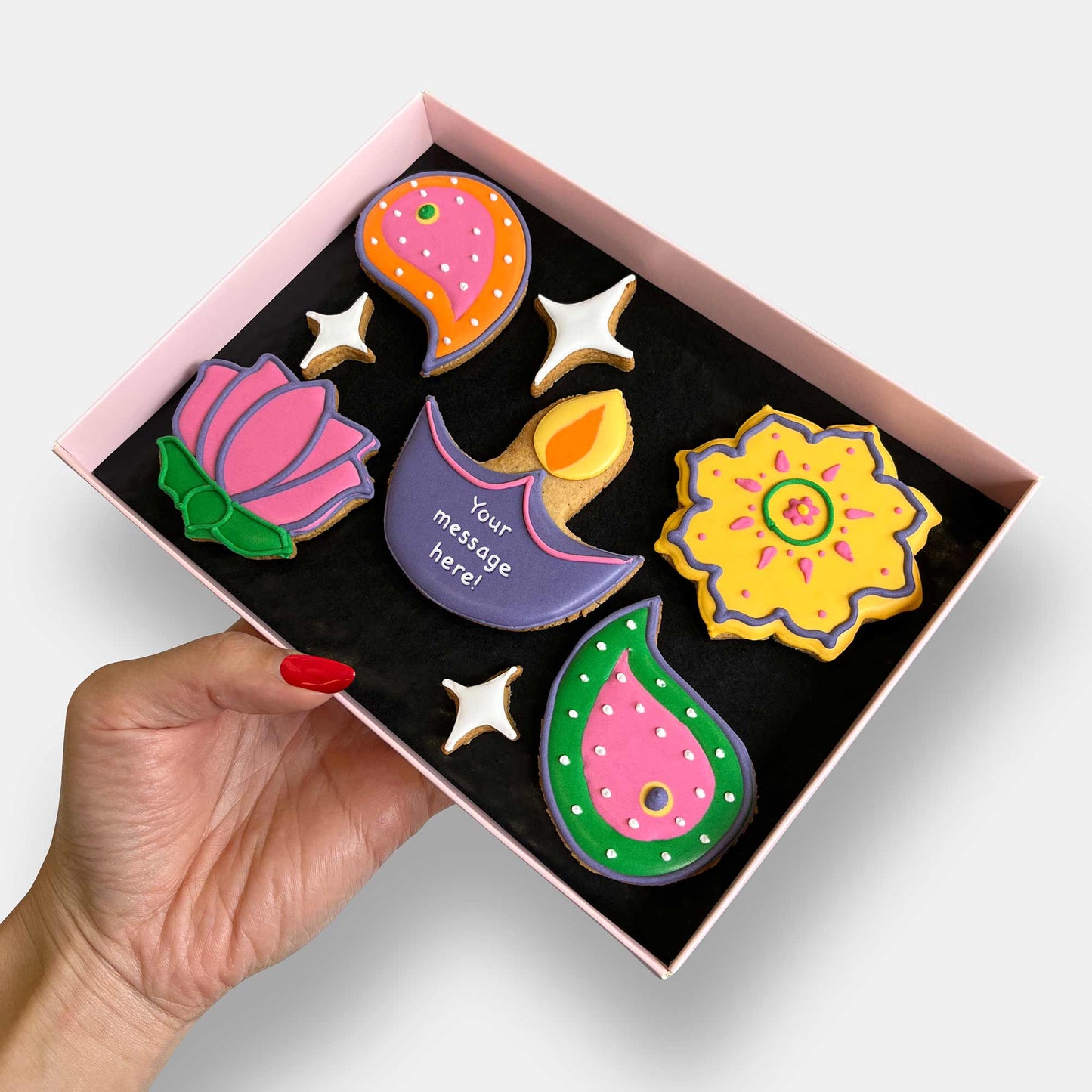 Personalised Diwali Letterbox Cookies
