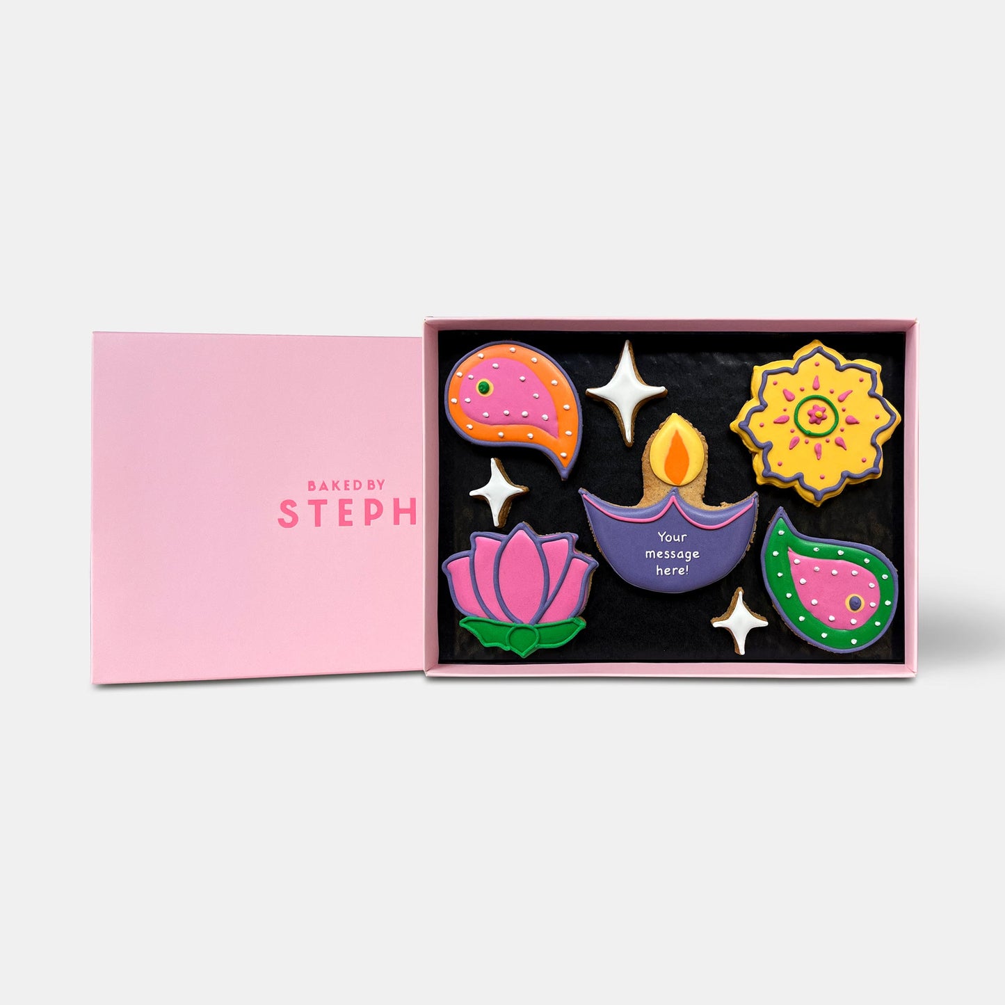 Personalised Diwali Letterbox Cookies