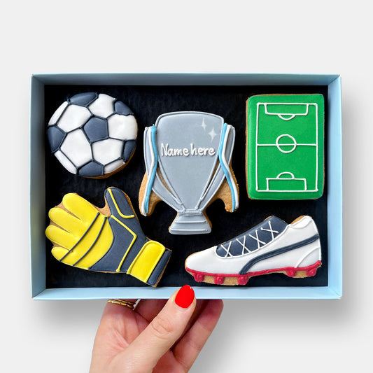 Personalised Football Letterbox Cookies