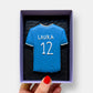 Personalised Football Shirt Letterbox Cookie