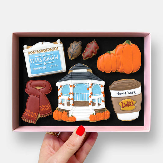 Personalised Stars Hollow Letterbox Iced Cookies