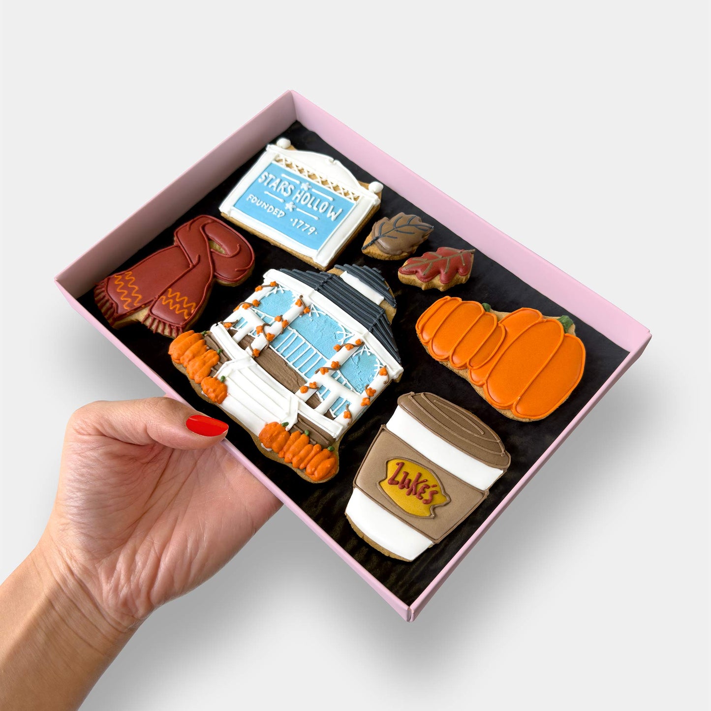 Personalised Stars Hollow Letterbox Iced Cookies