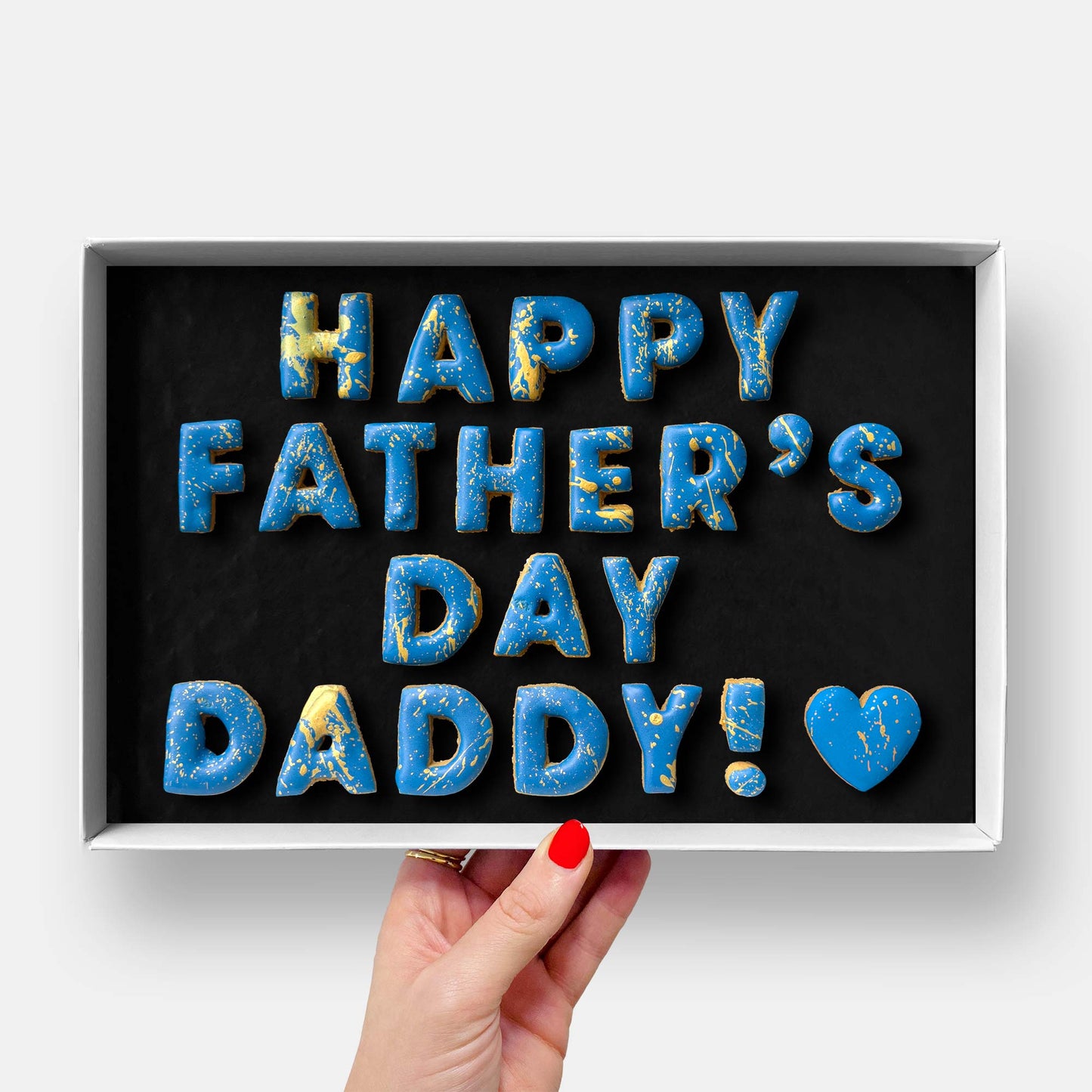 Personalised Happy Father's Day Cookie Message Box