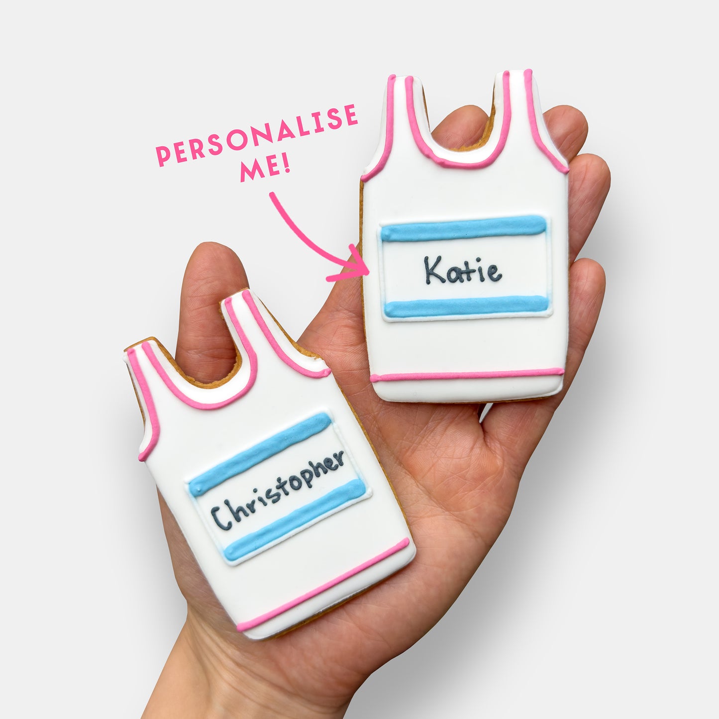 Personalised Marathon Letterbox Iced Cookies