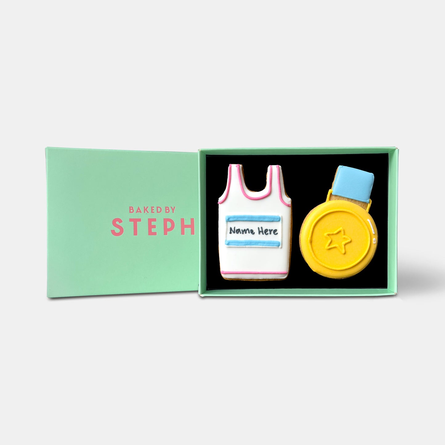 Vegan Personalised Marathon Letterbox Iced Cookies