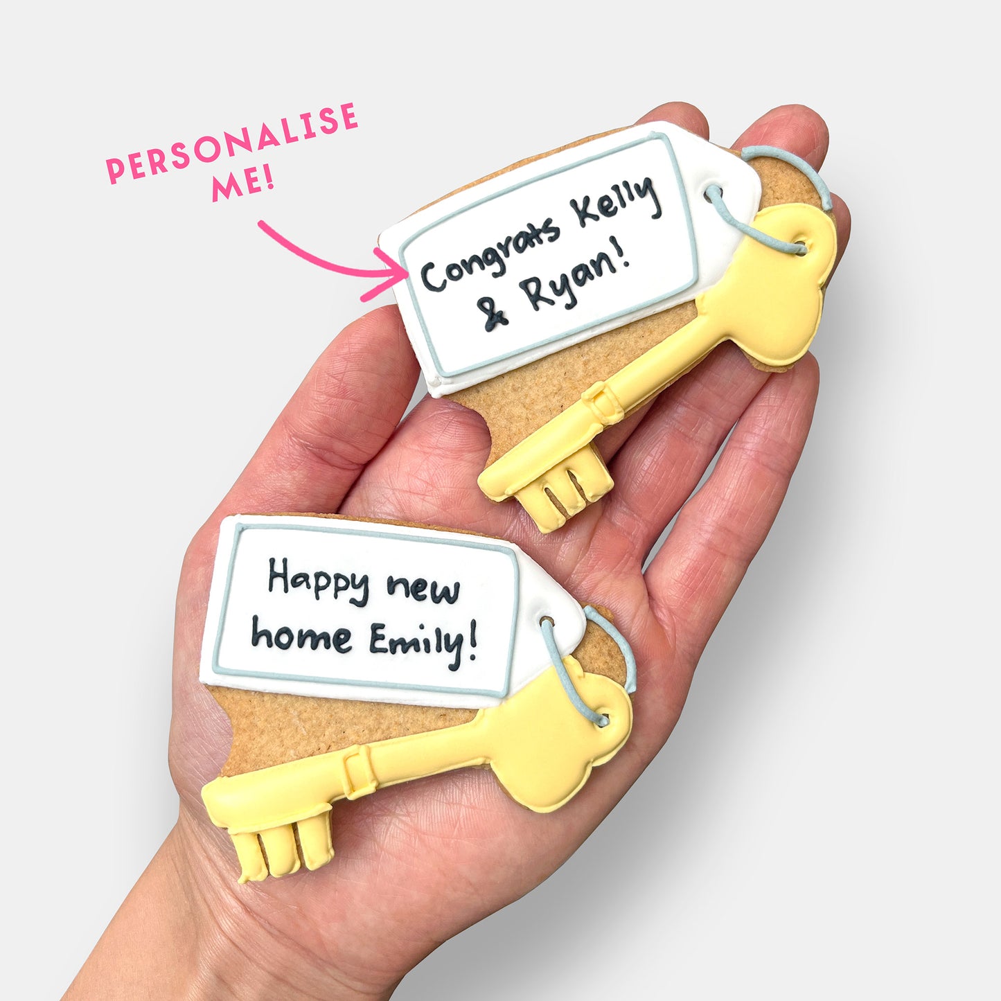 Personalised New Home Letterbox Iced Cookies