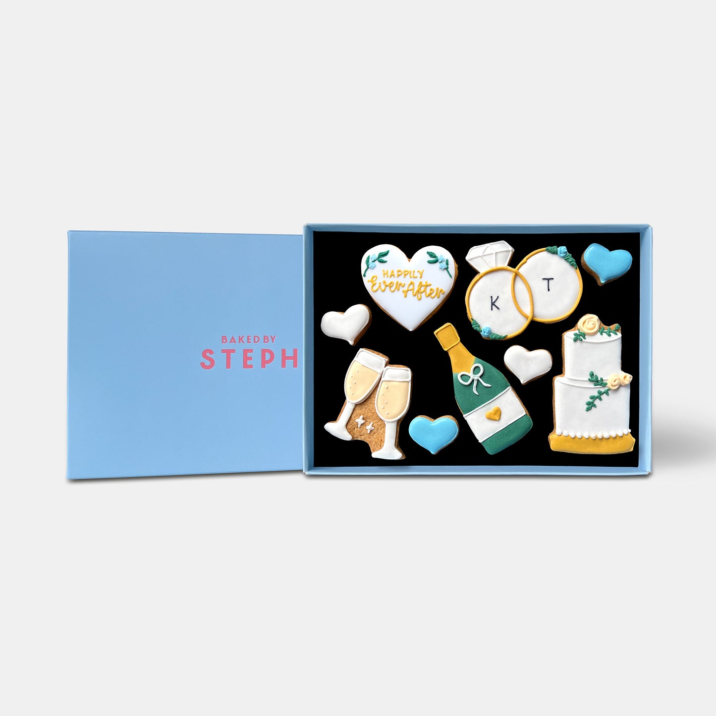 Personalised Wedding Gift Letterbox Iced Cookies