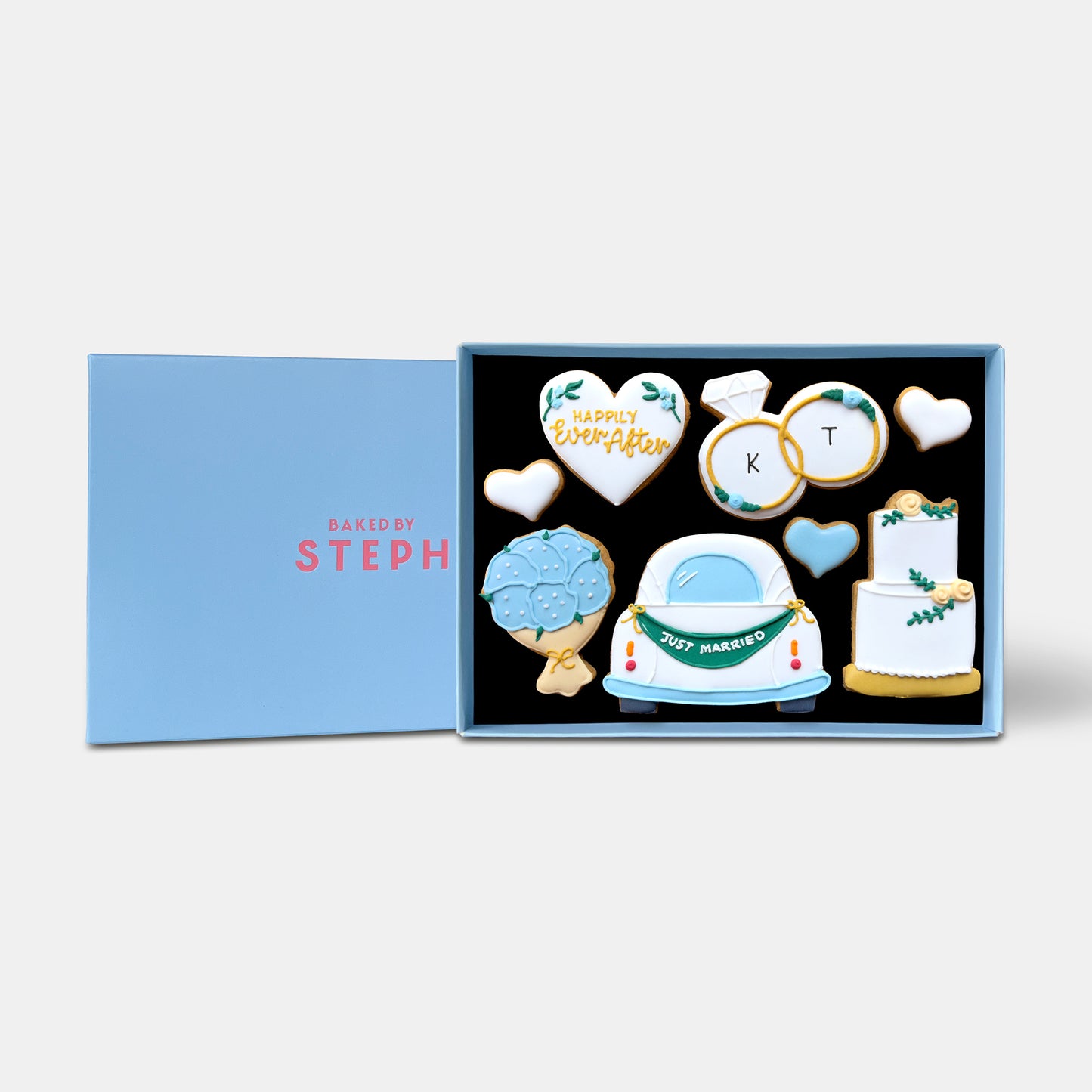 Personalised Wedding Gift Car Letterbox Iced Cookies