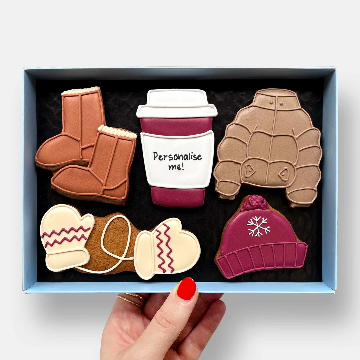 Personalised Winter Walk Letterbox Cookies