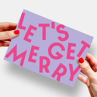 LET'S GET MERRY Gift Sleeve