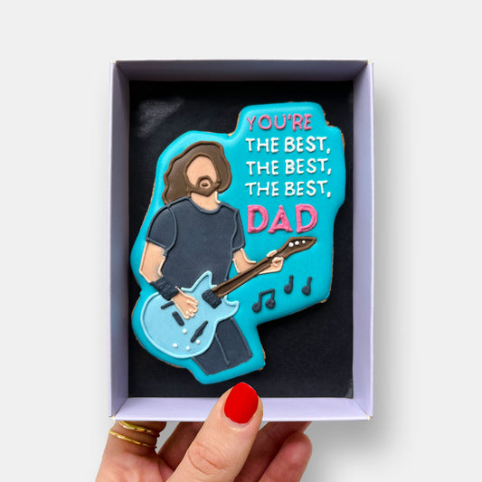 The Best, The Best, The Best Dad Letterbox Cookie
