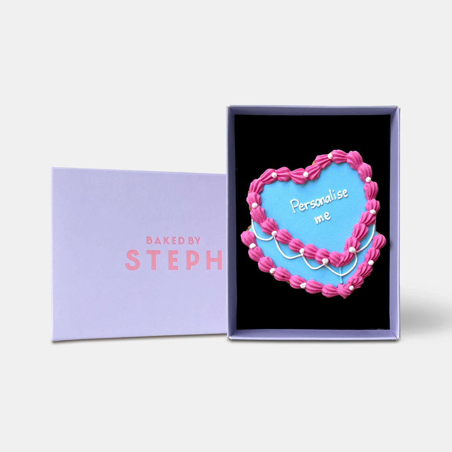 Personalised Vintage Birthday Cake Letterbox Iced Cookie