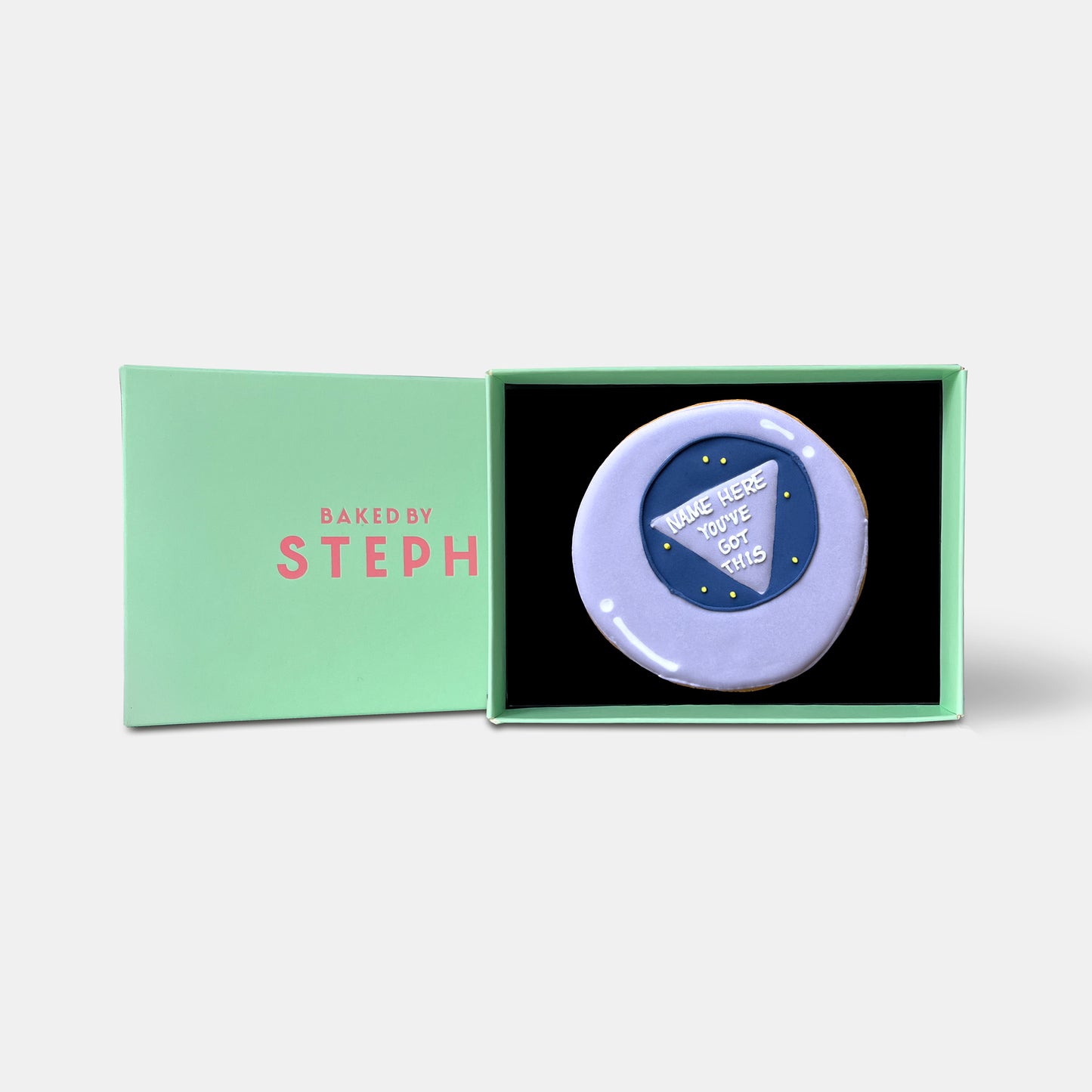 Personalised You've Got This Magic 8 Ball Letterbox Iced Cookie