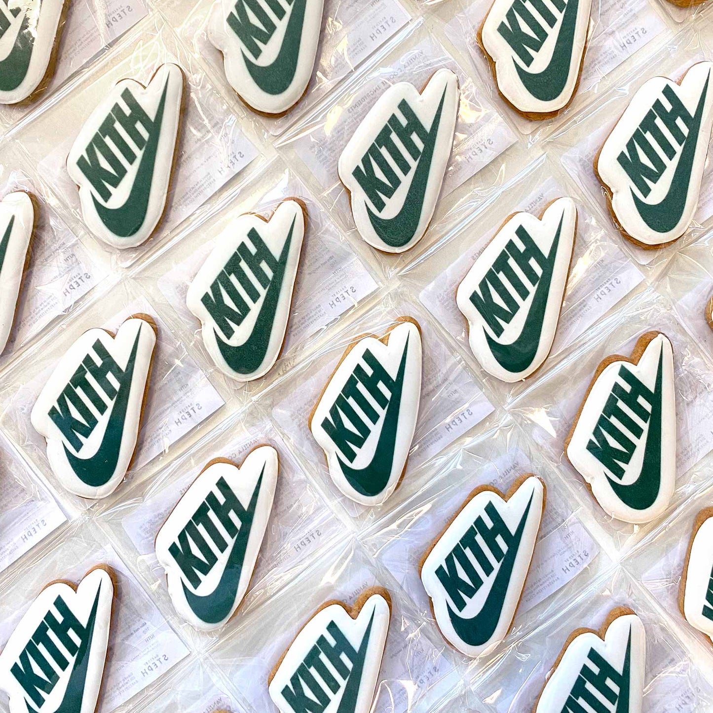 Custom Shape Printed Branded Logo Iced Cookies