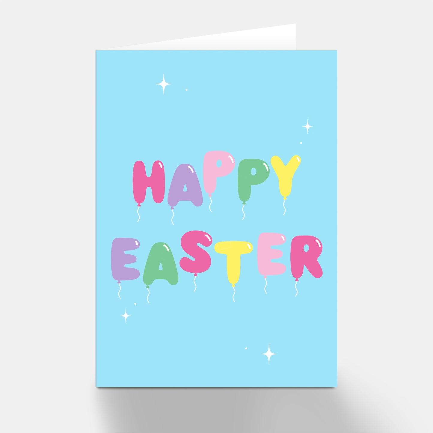 Happy Easter Balloons Greeting Card
