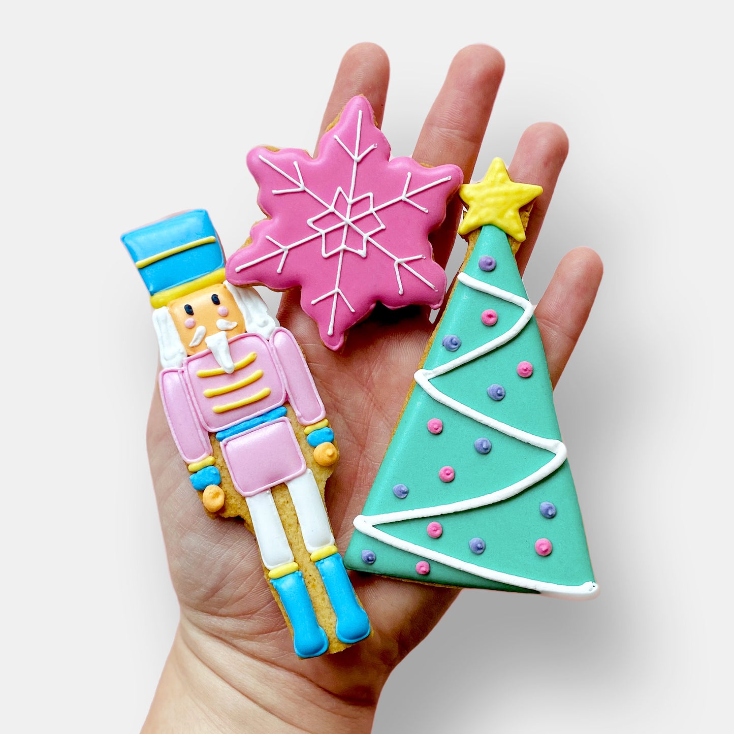 Personalised Classic Christmas Iced Cookie Box