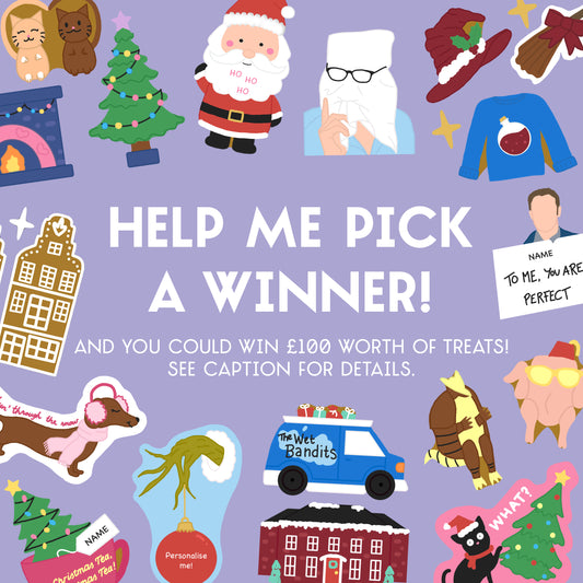 Vote for your FAVE Christmas Design and you could WIN £100 worth of treats!