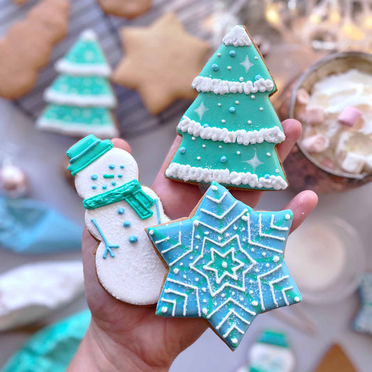 How to decorate your Winter Wonderland cookies! - Baked by Steph