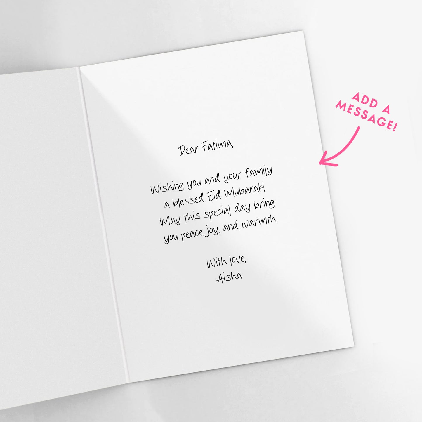 Eid Mubarak Stars Greeting Card