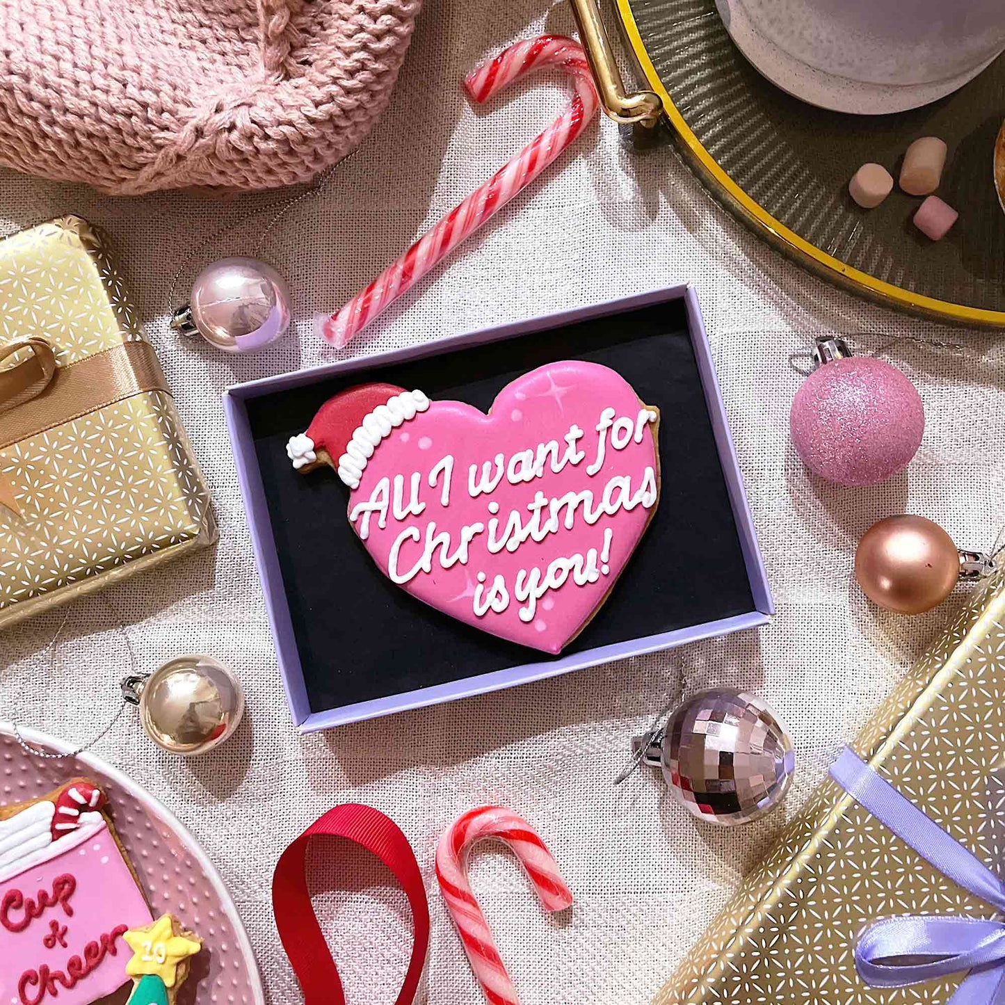 All I Want Heart Letterbox Cookie
