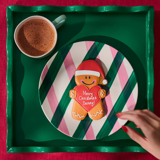 Personalised Christmas Gingerbread Person Letterbox Iced Cookie