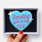 Big Hug Blue Heart Thinking Of You Letterbox Iced Cookie