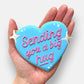Big Hug Blue Heart Thinking Of You Letterbox Iced Cookie