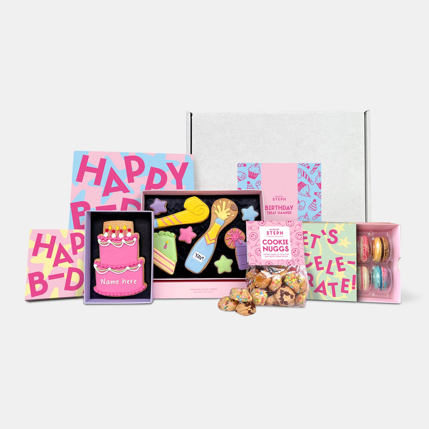 Birthday Celebration Cookies & Macarons Hamper