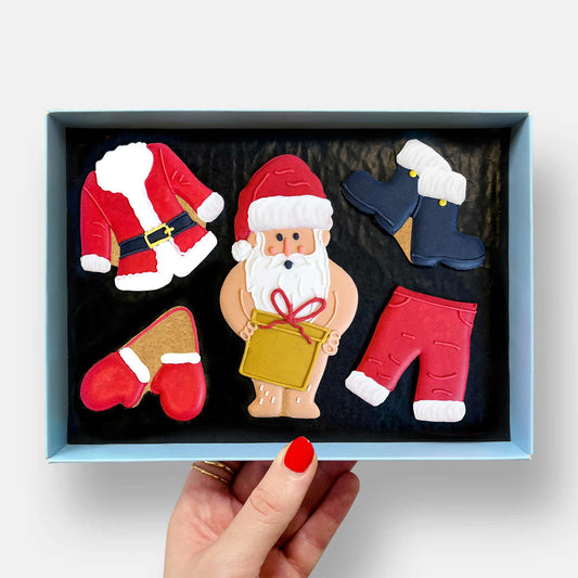 Personalised Cheeky Santa Letterbox Cookies