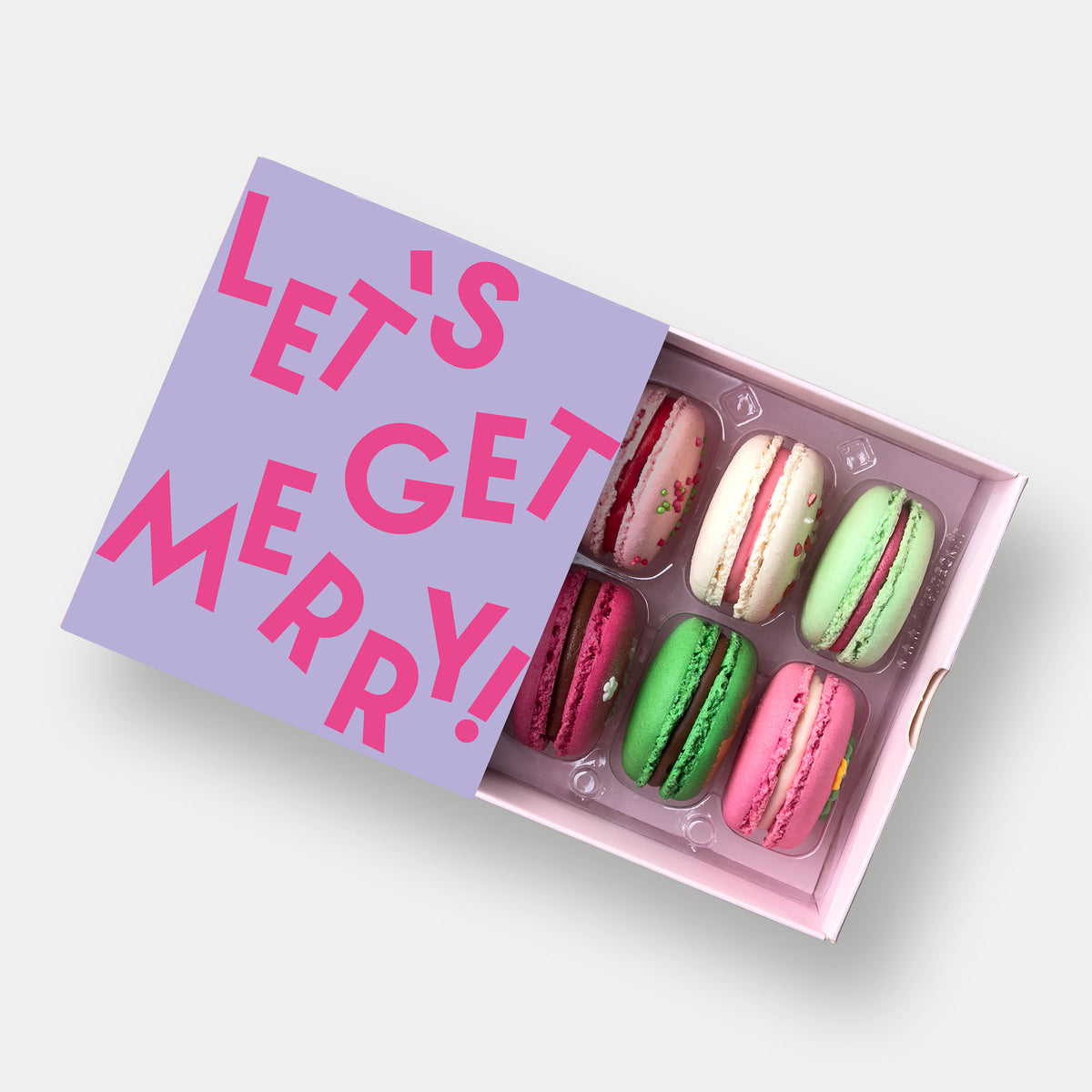 Festive Christmas Macarons (Box of 6)