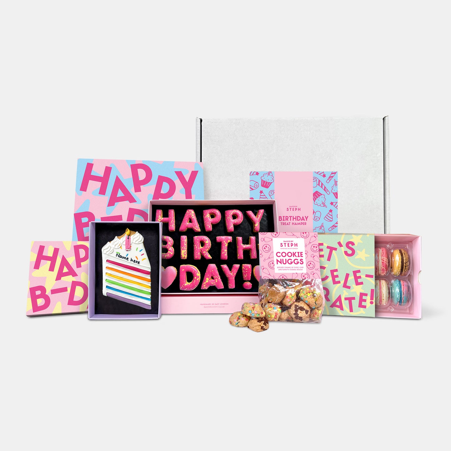 Classic Birthday Cookies & Macarons Hamper