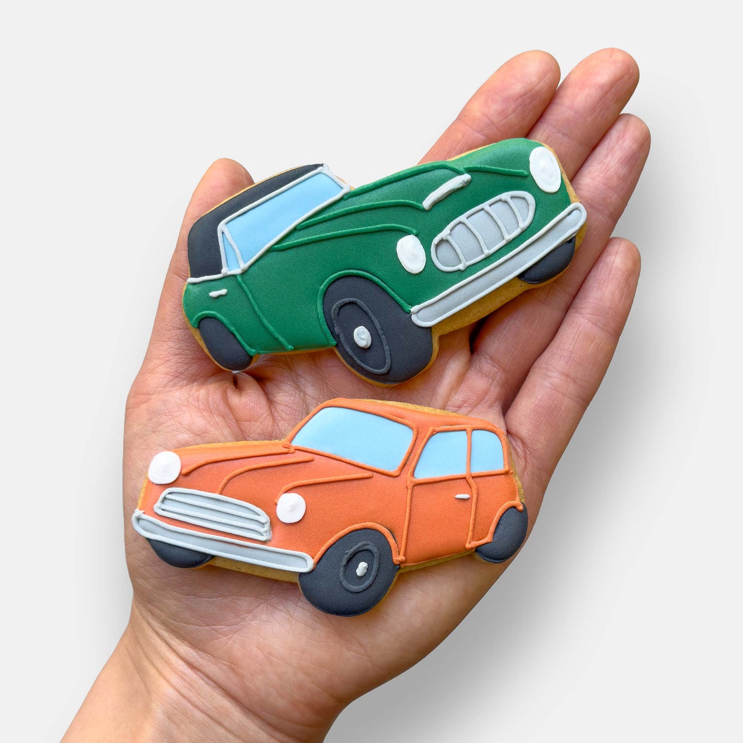 Classic Cars Father's Day Letterbox Iced Cookies