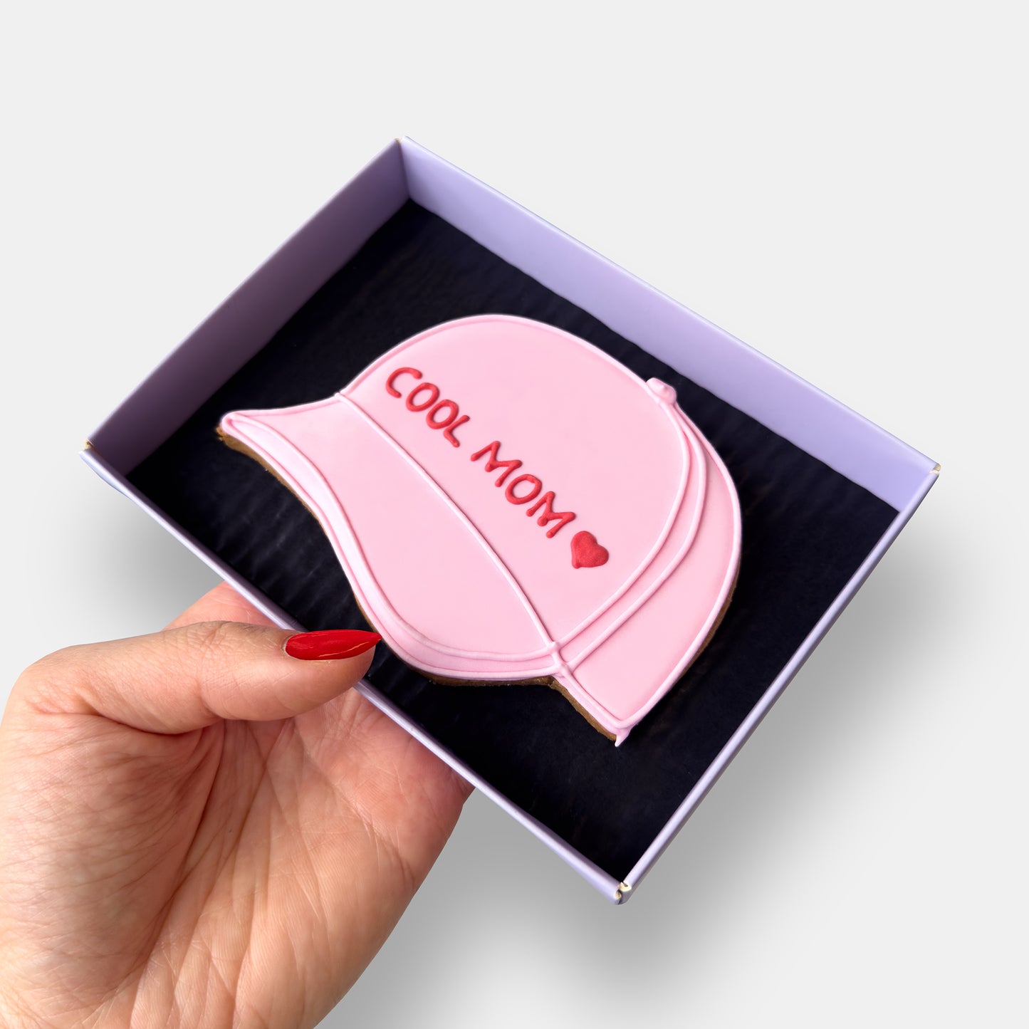 Cool Mom Cap Mother's Day Letterbox Iced Cookie