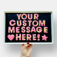 Personalised Custom Iced Cookie Message Box - Blue (30)